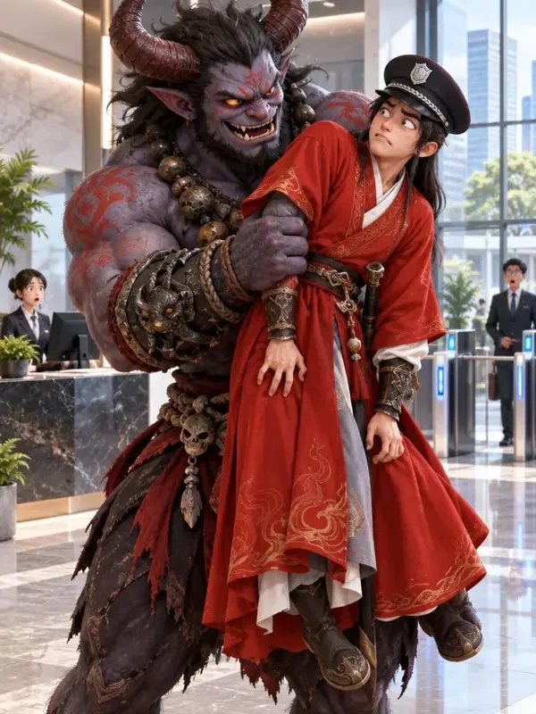 钟馗去应聘保安封面